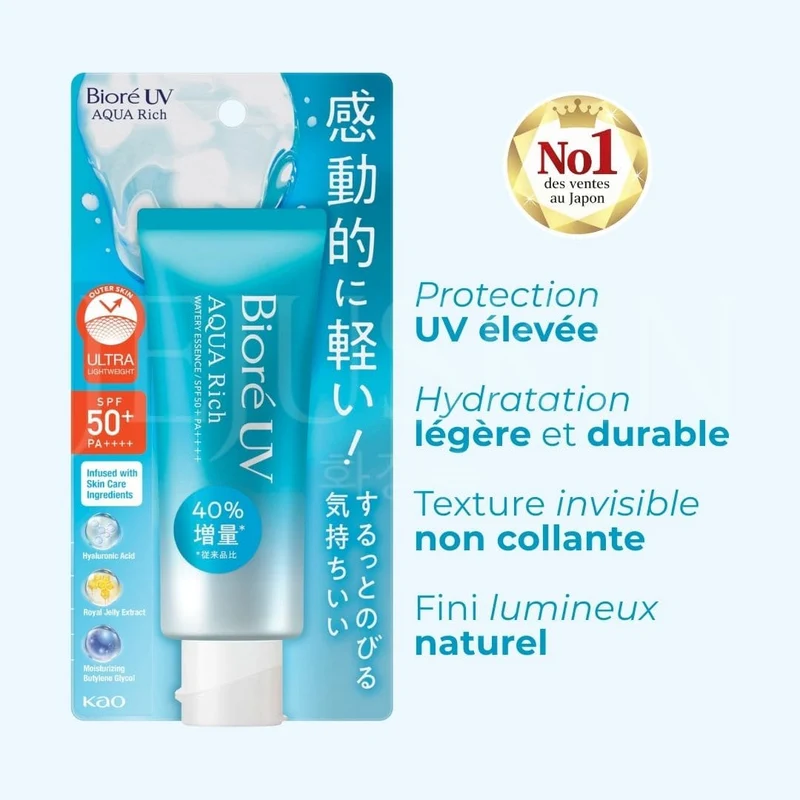 Bioré - Essence solaire UV Aqua Rich Watery SPF 50+ - 70g