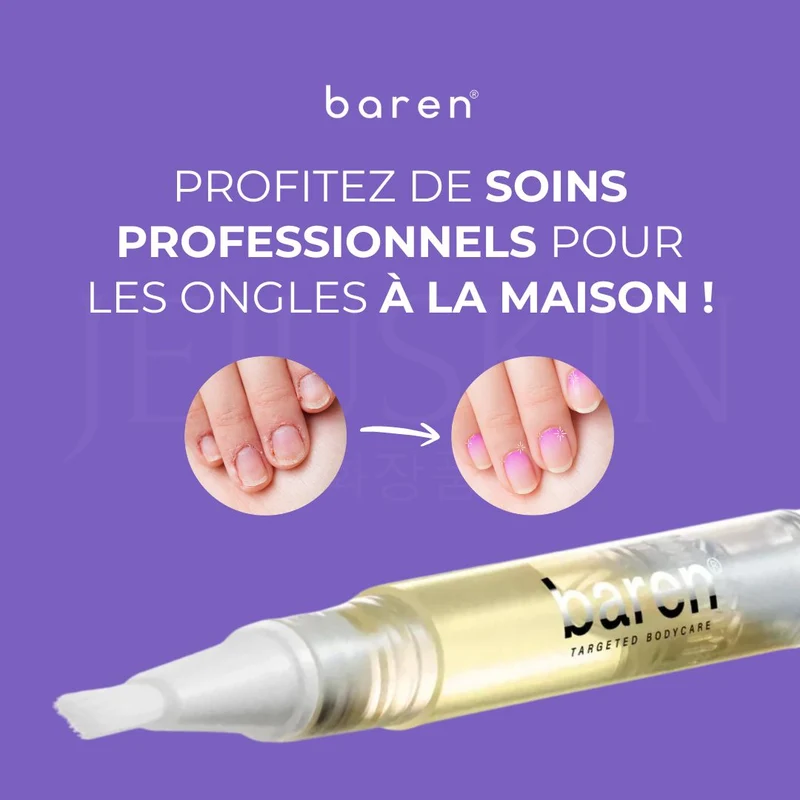 Baren - Stylo huile nourrissante pour les ongles et cuticules - 2ml