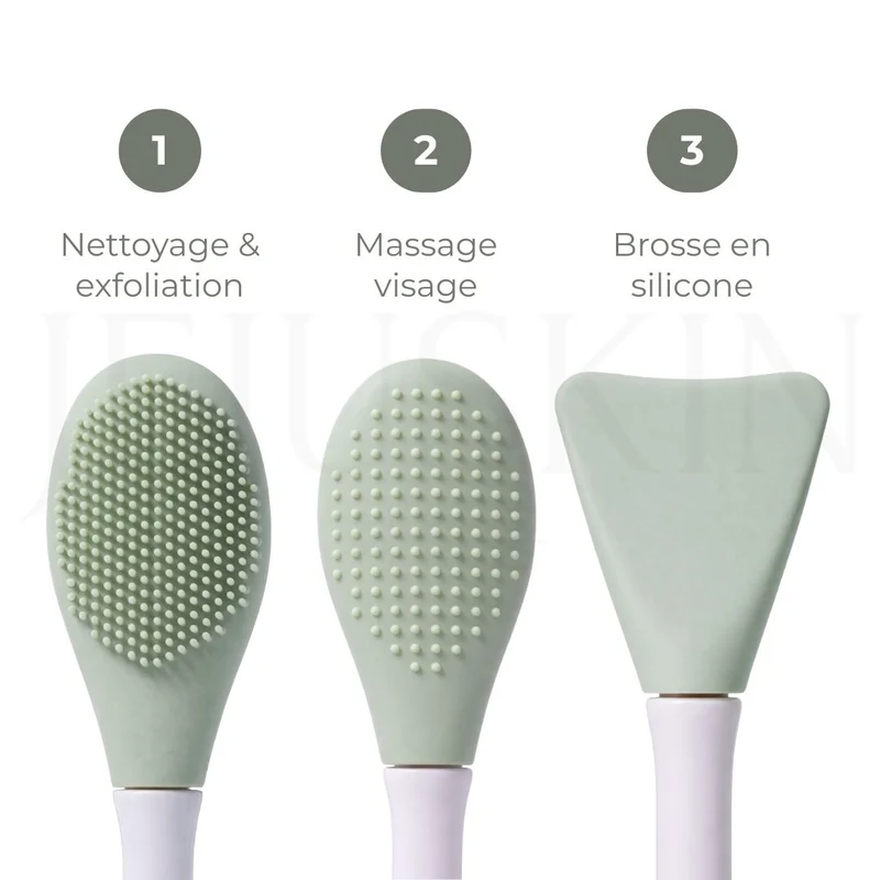 Ilso - Brosse nettoyante visage 3-en-1 en silicone
