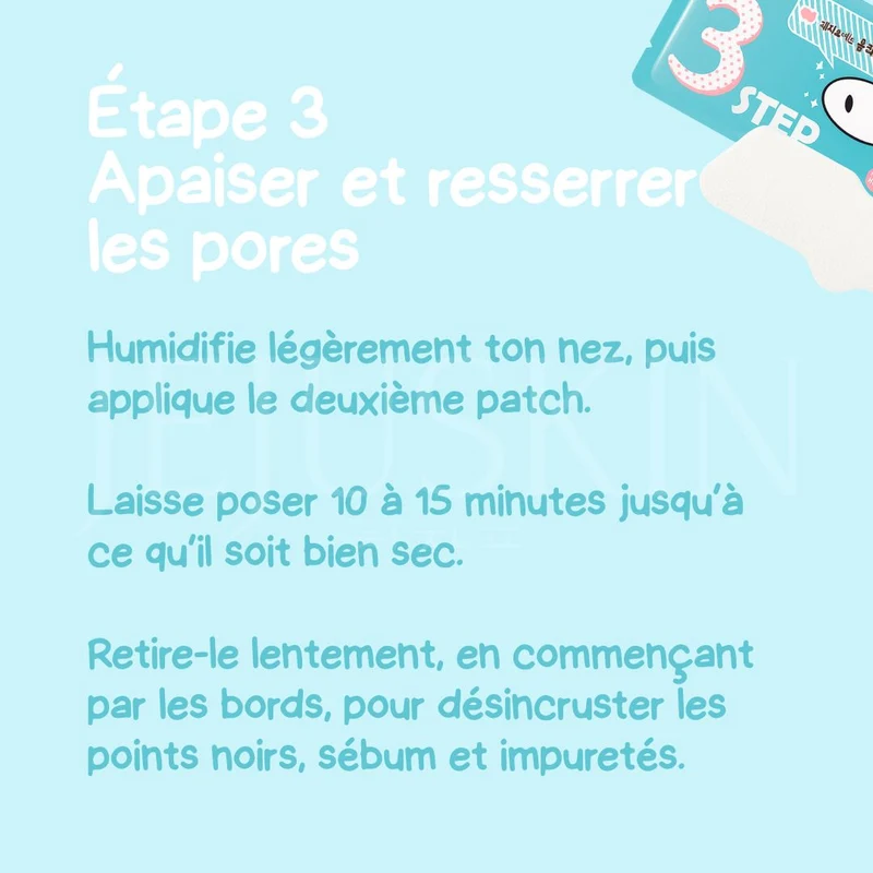 Holika Holika - Patchs anti-points noirs pour le nez en 3 étapes
