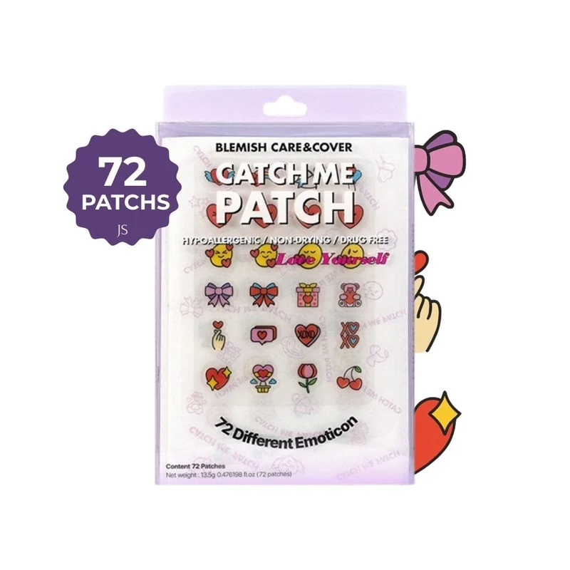 Catch Me Patch - Patchs anti-imperfections Édition Émoticônes Love Yourself - 72 patchs