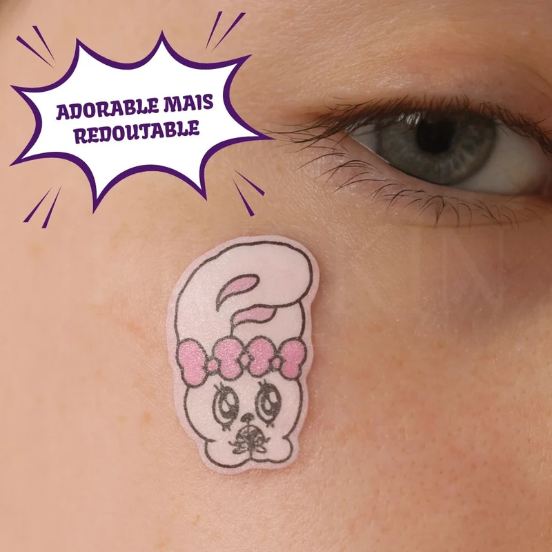 Catch Me Patch - Patchs anti-imperfections Édition Émoticônes Esther Bunny (Rose) - 66 patchs
