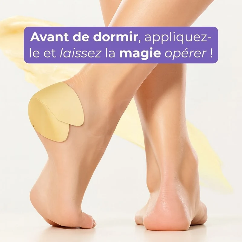 Baren - Patchs de nuit réparateurs pour les talons au beurre de karité