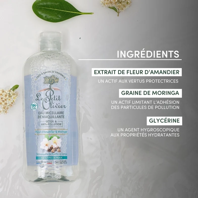 Eau Micellaire Démaquillante Detox & Anti-Pollution