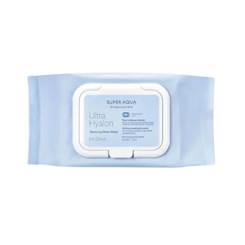 Missha - Lingettes démaquillantes Super Aqua Ultra Hyalron - 30 pièces