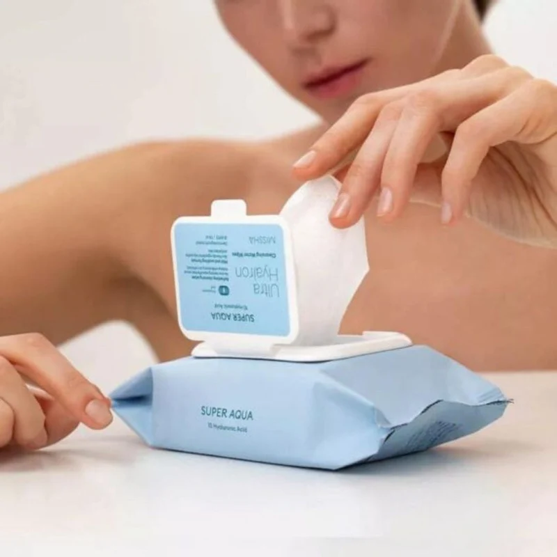 Missha - Lingettes démaquillantes Super Aqua Ultra Hyalron - 30 pièces