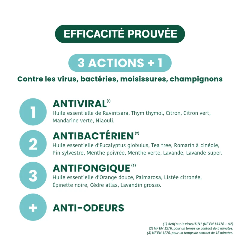 Spray Assainissant aux huiles essentielles Bio - 200 ml