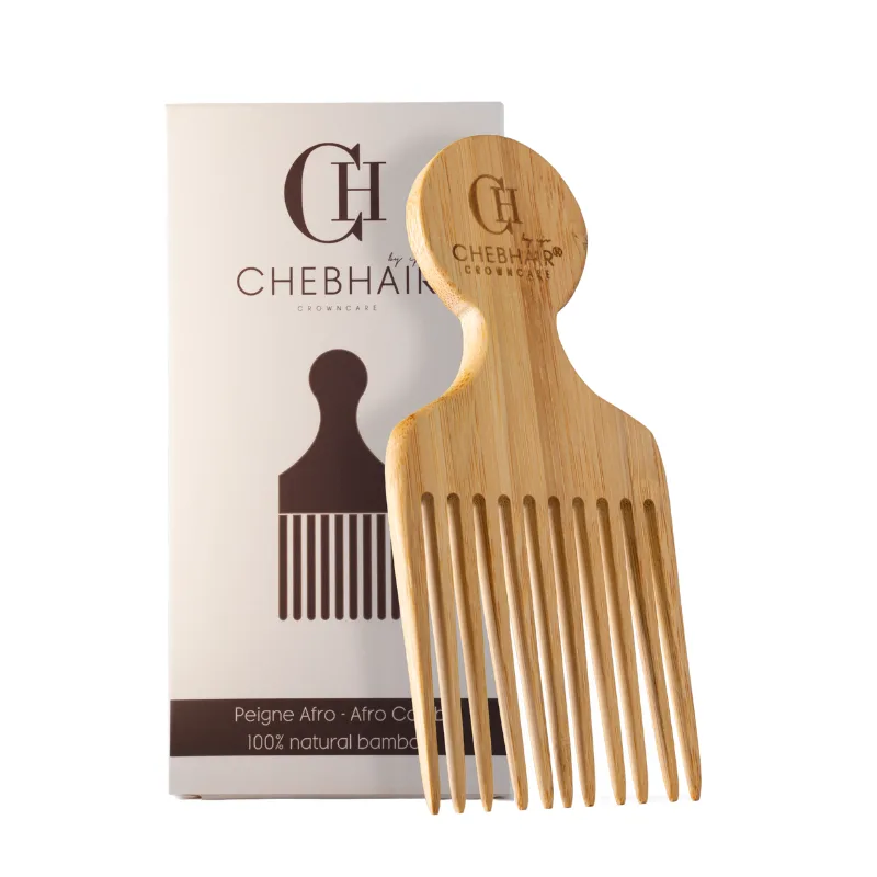 Peigne Afro en Bambou - Chebhair