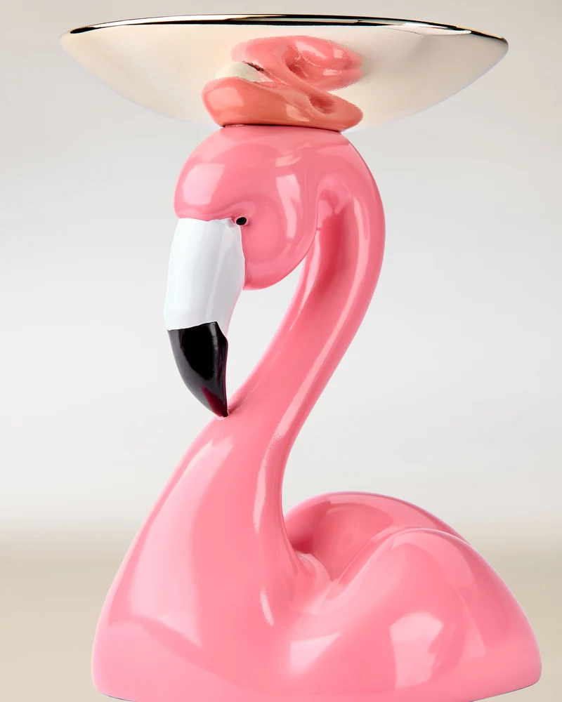 Flamingo Head 3-Wick Candle Holder