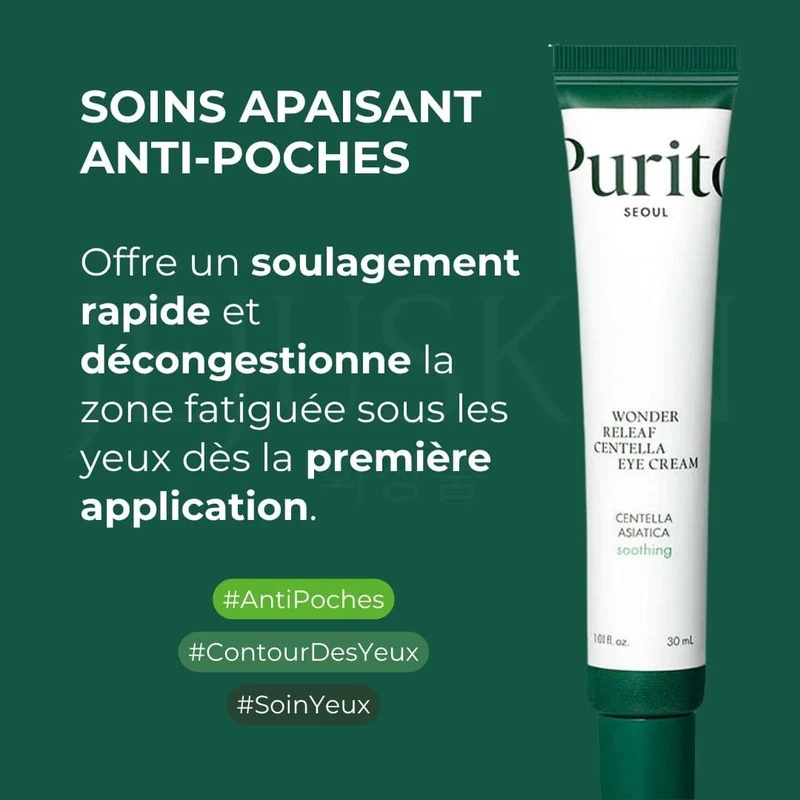 Purito SEOUL - Crème apaisante pour le contour des yeux à la Centella - 30ml