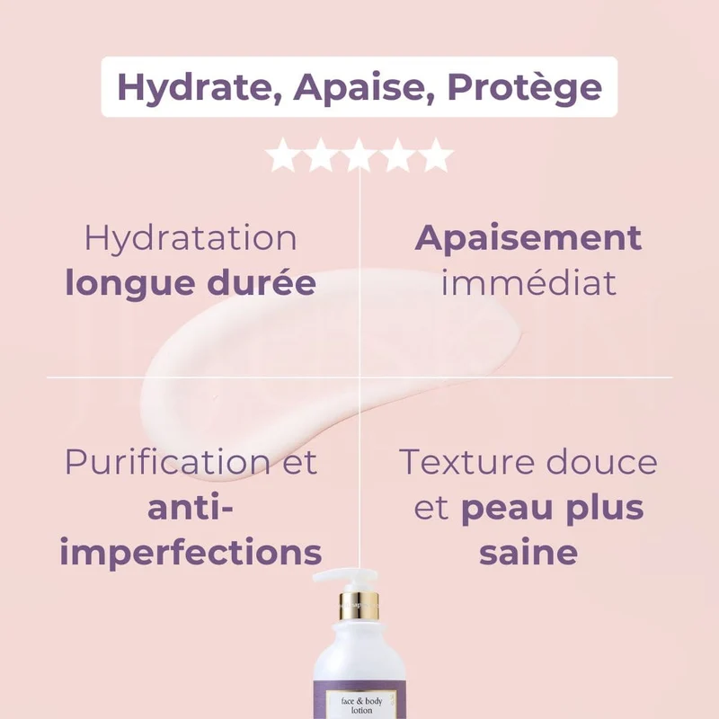 Cell Happy Co - Lotion visage et corps à la lavande - 300ml