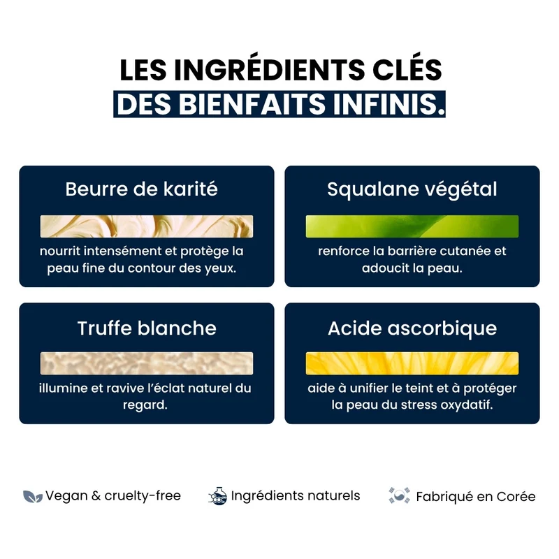 Authentique - Crème liftante Anti-Rides pour les yeux (seule ou avec applicateur) - 20ml