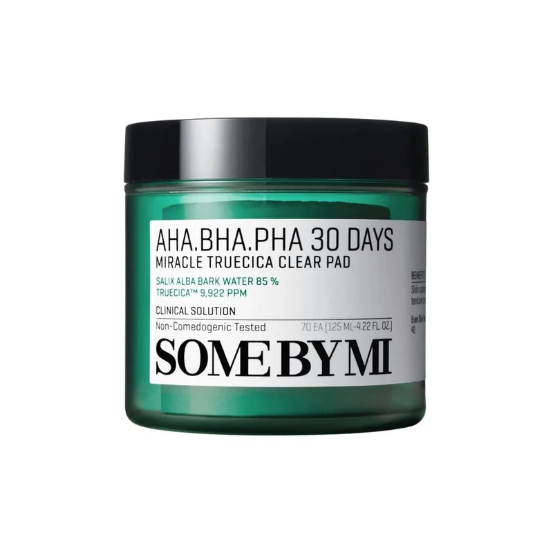 Some By Mi - Pads exfoliants et clarifiants Truecica AHA BHA PHA 30 jours - 70 pads