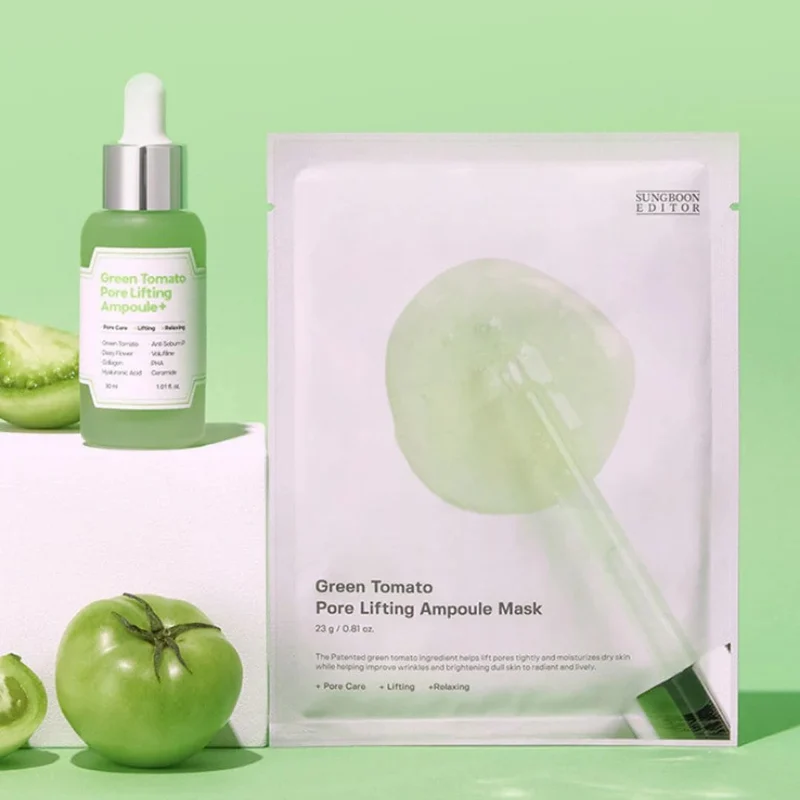 Sungboon Editor - Masque en tissu liftant pour les pores à la tomate verte