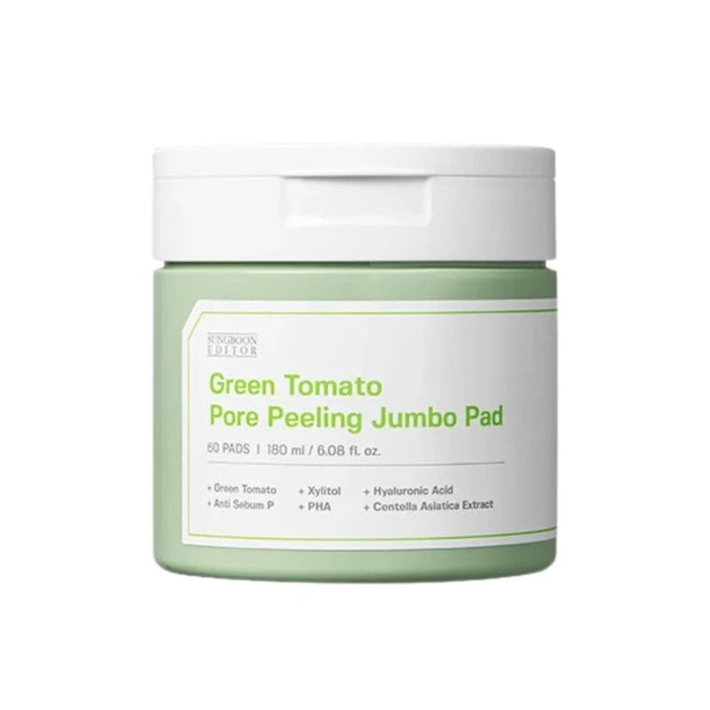 Sungboon Editor - Pads exfoliants Jumbo à la tomate verte - 60 pads