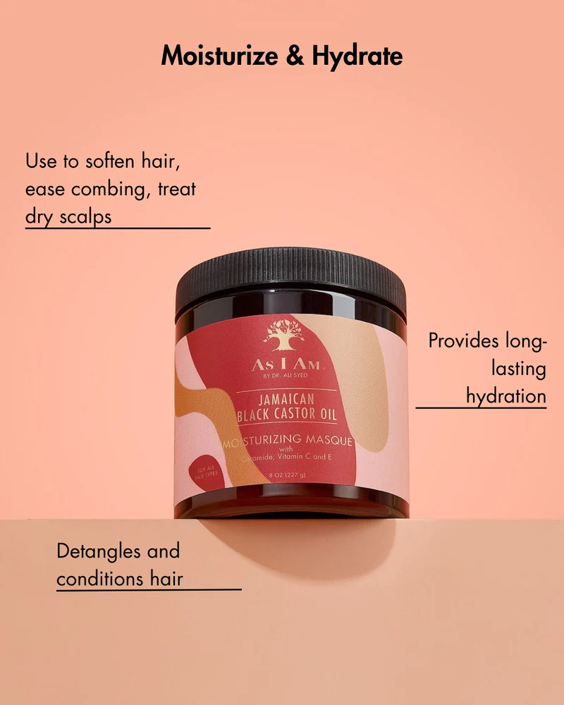 Masque capillaire à l'huile de ricin noire jamaïcaine