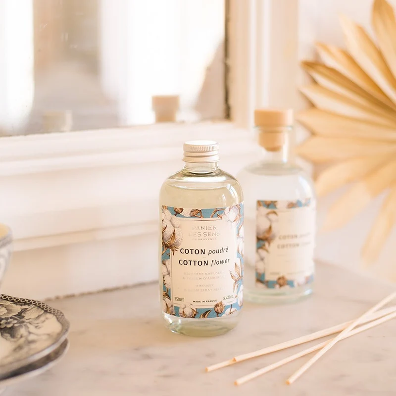 Recharge diffuseur et parfum d'ambiance - Coton Poudré 250ml