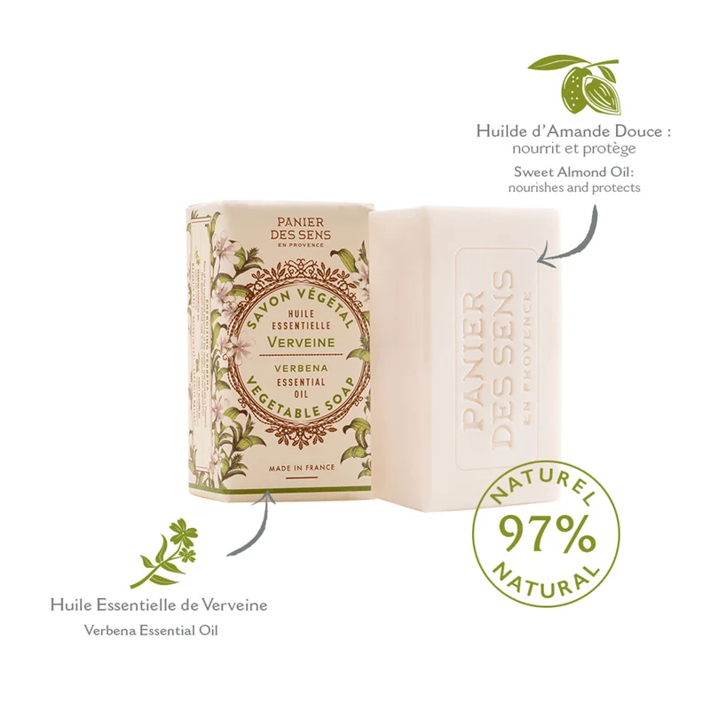 Savon solide végétal - Verveine Relaxante 150g
