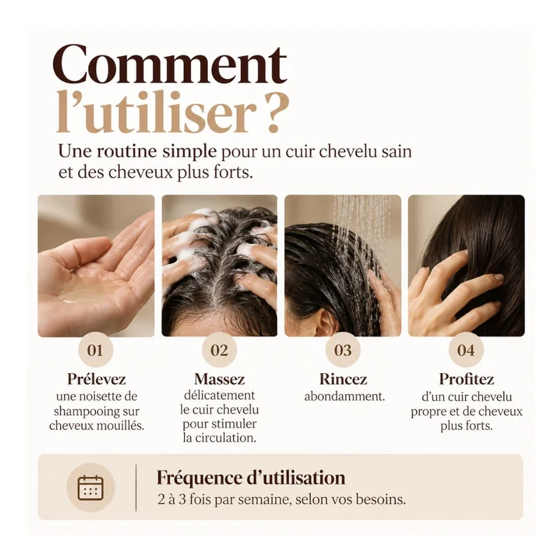 Cell Happy Co - Shampoing réparateur anti-chute de cheveux - 300ml
