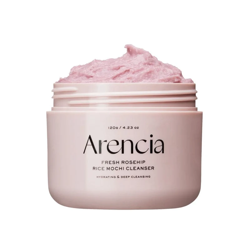 Arencia - Nettoyant purifiant au riz et Cynorrhodon frais, texture mochi - 120g