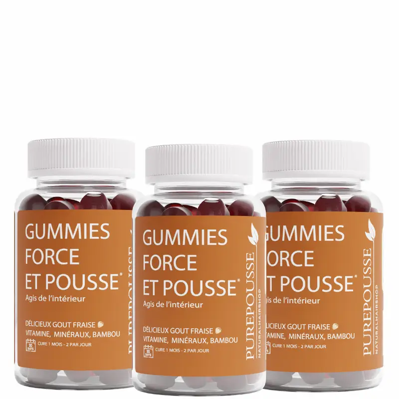 Gummies Force et Pousse Cure de 3 mois - Purepousse