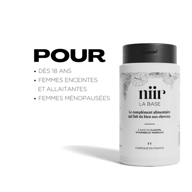 Complément Alimentaire Cheveux La Base Cure de 3 mois - NIIR