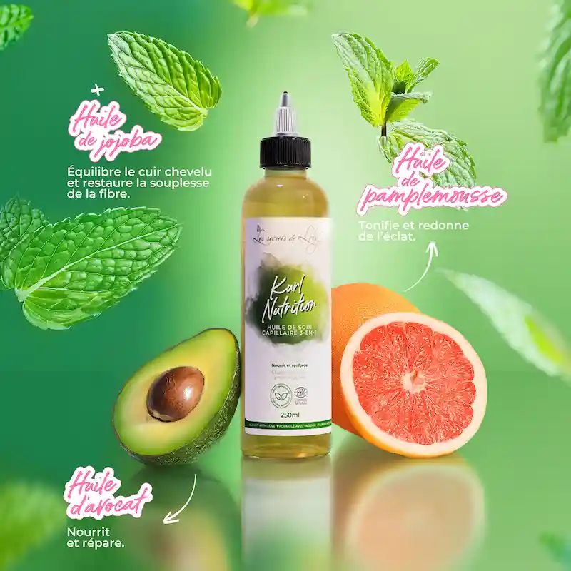 Kurl Nutrition Huile de Soin Capillaire 3-en-1 - Les Secrets de Loly