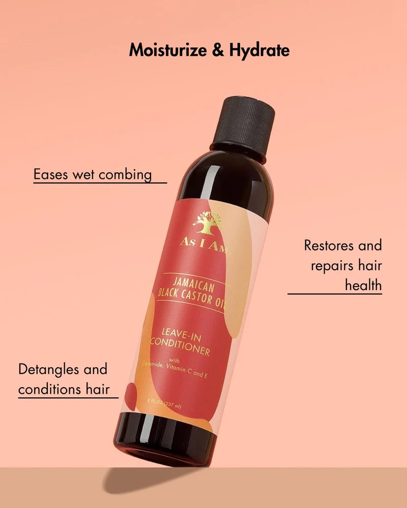 Après-shampooing sans rinçage à l'huile de ricin noir de Jamaïque