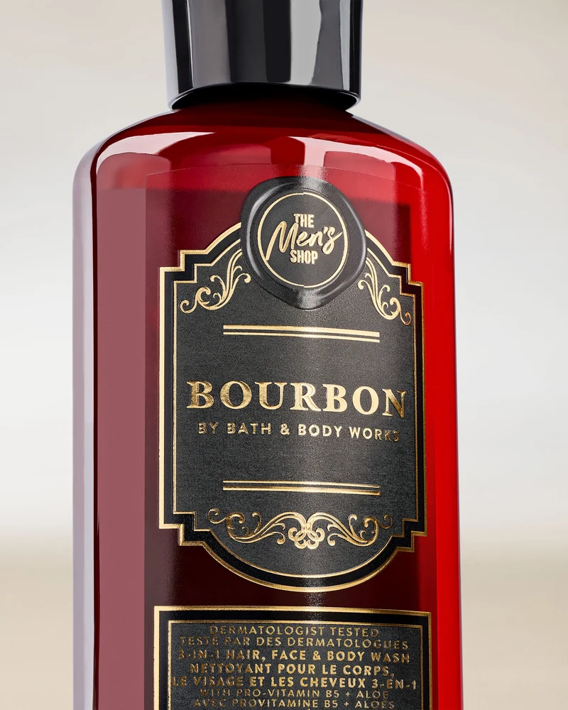Bourbon 3-in-1 Hair, Face & Body Wash