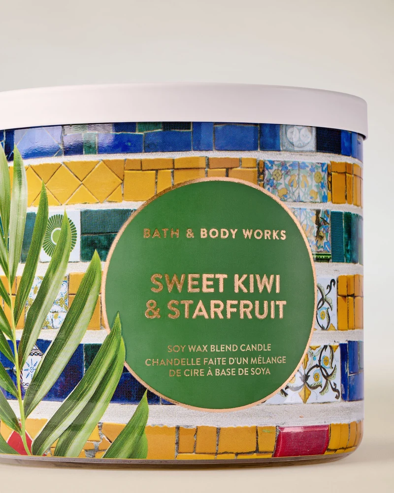 Sweet Kiwi & Starfruit 3-Wick Candle