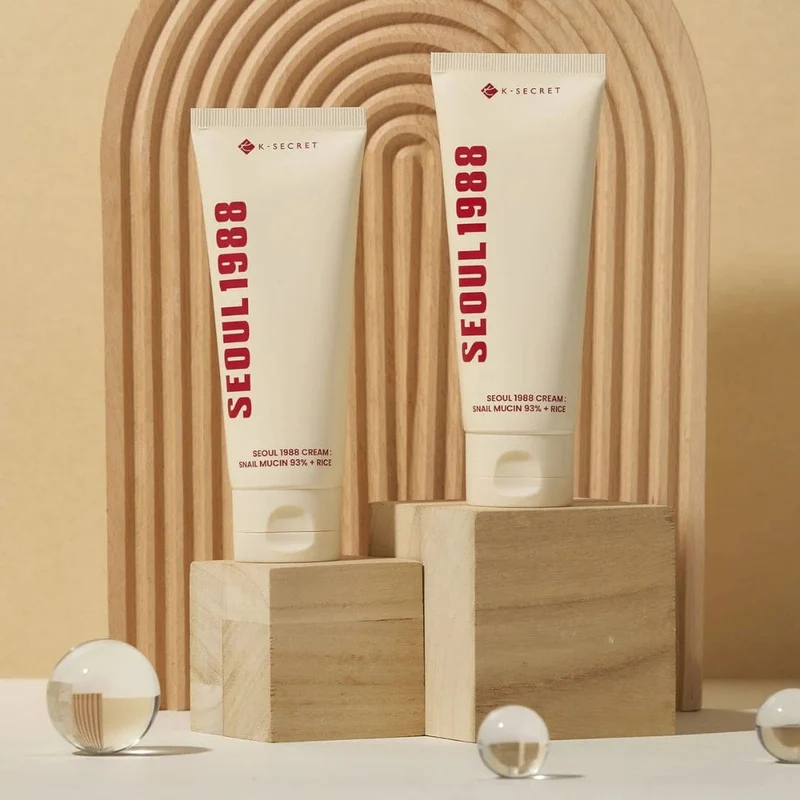 K-Secret - Crème hydratante SEOUL 1988 : Mucine d'escargot 93% + Riz - 100ml