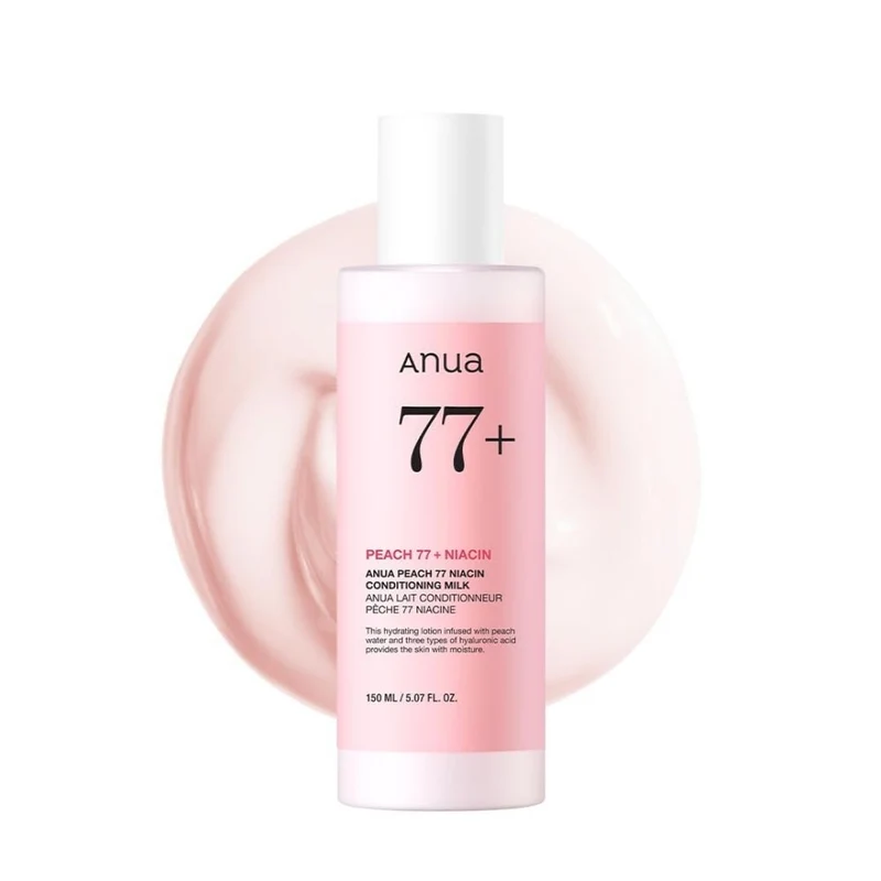 Anua - Lait hydratant à la Niacin 77% et à la pêche - 150ml