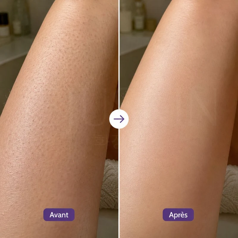 Gant de gommage pour le visage et corps