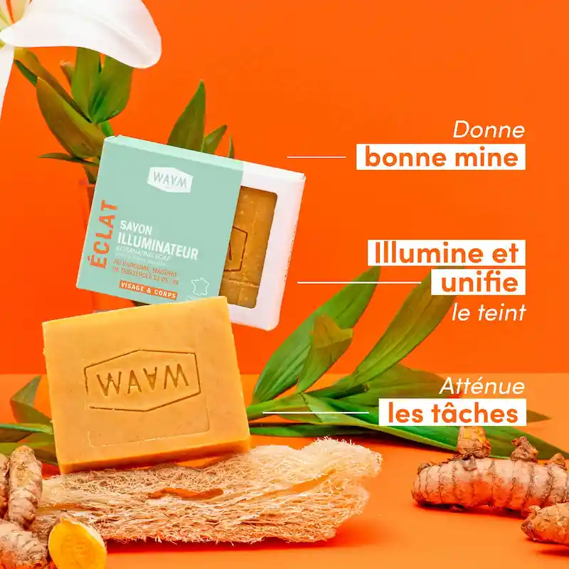 Savon Illuminateur au Curcuma - WAAM Signature