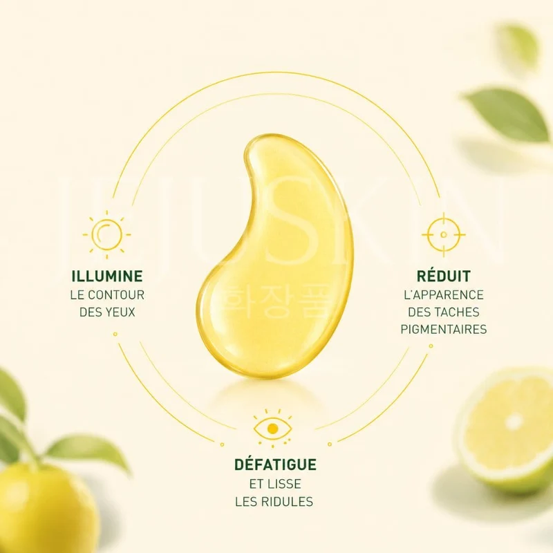 Goodal - Patchs en gel pour le contour des yeux à la vitamine C et mandarine verte - 60 patchs