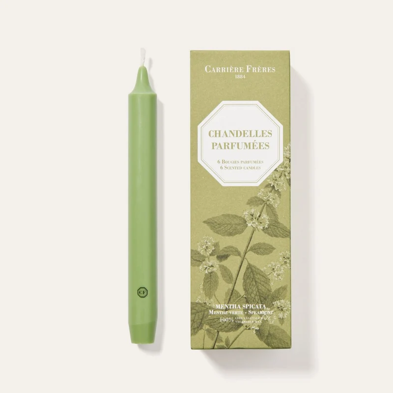 Carrière Frères - Chandelles Parfumées Menthe Verte