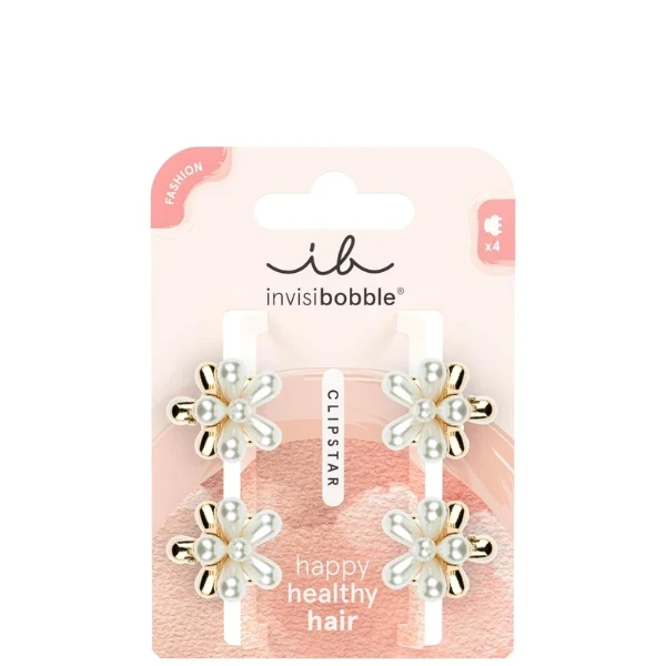 4 Pinces Cheveux Fleurs Perlées CLIPSTAR S - Invisibobble