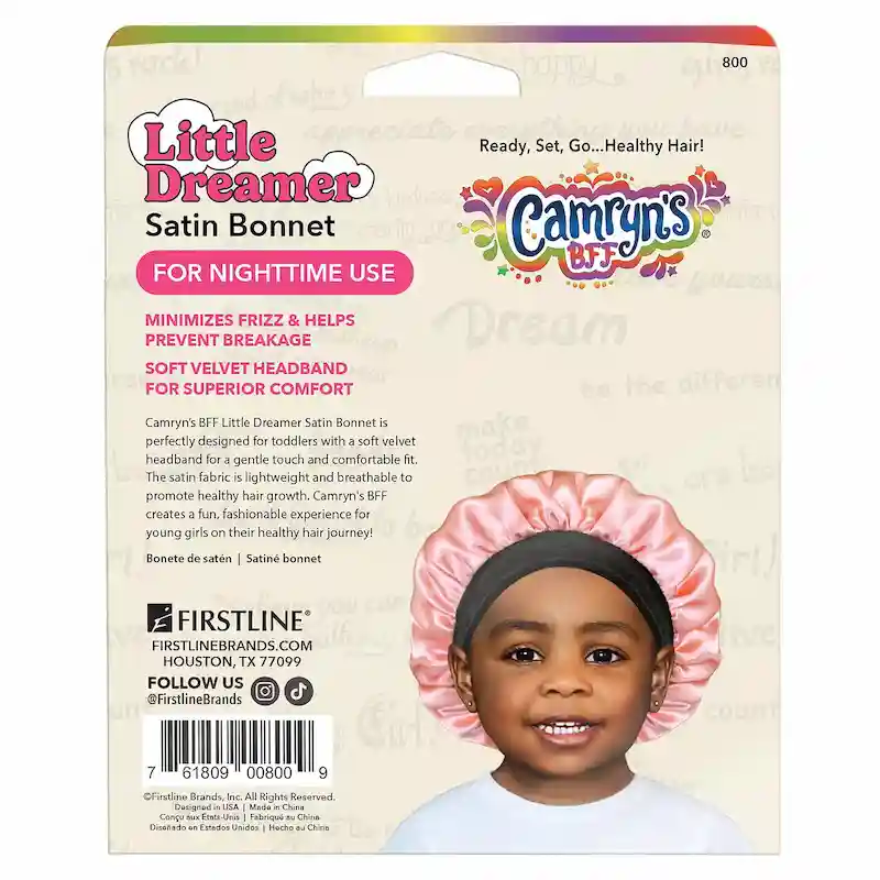 Bonnet de nuit Satin Bébé avec Bandeau Velour - Camryn's BFF