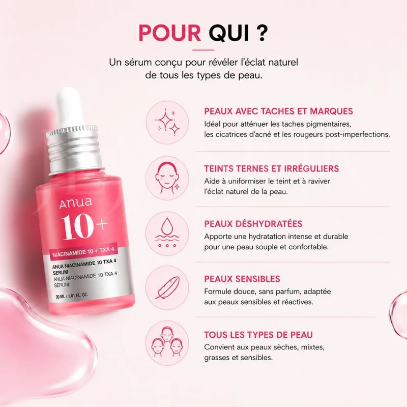 Anua - Sérum anti-tâches à la Niacinamide 10% + TXA 4% - 30ml