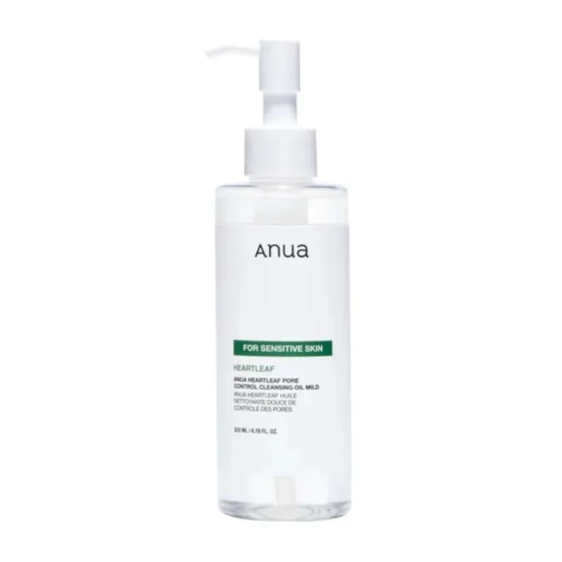Anua - Huile nettoyante douce controle des pores Heartleaf pour peaux sensibles - 200ml