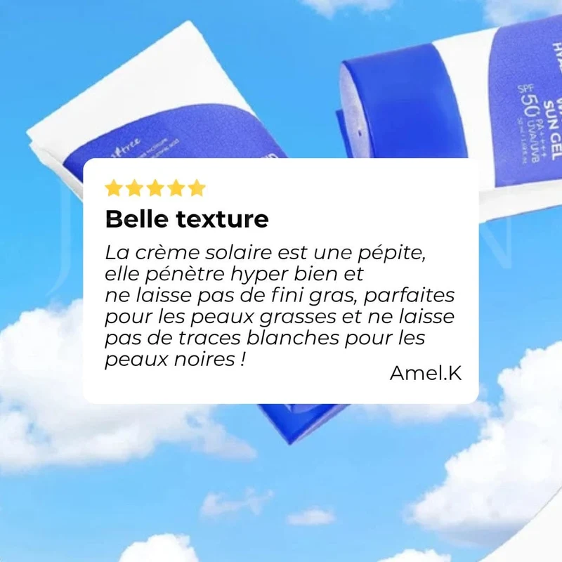 Isntree - Gel solaire hydratant à l'acide hyaluronique - 50ml