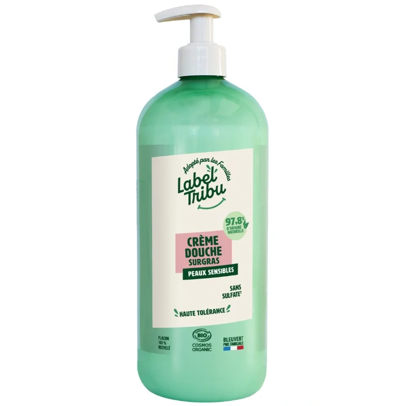 Crème de Douche Surgras Peaux Sensibles - Label Tribu
