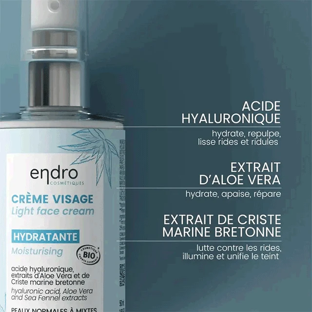 Crème Hydratante Nuit - Acide Hyaluronique & Aloe Vera