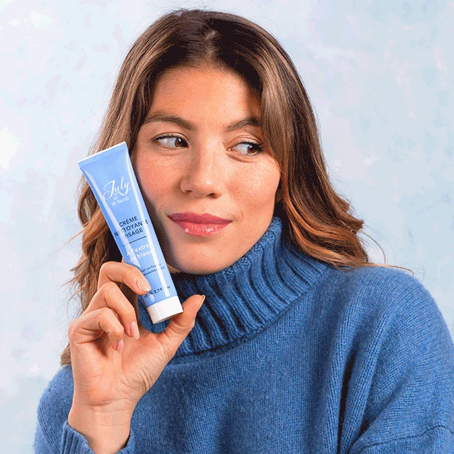 Crème Nettoyante Visage Extrait de Bleuet