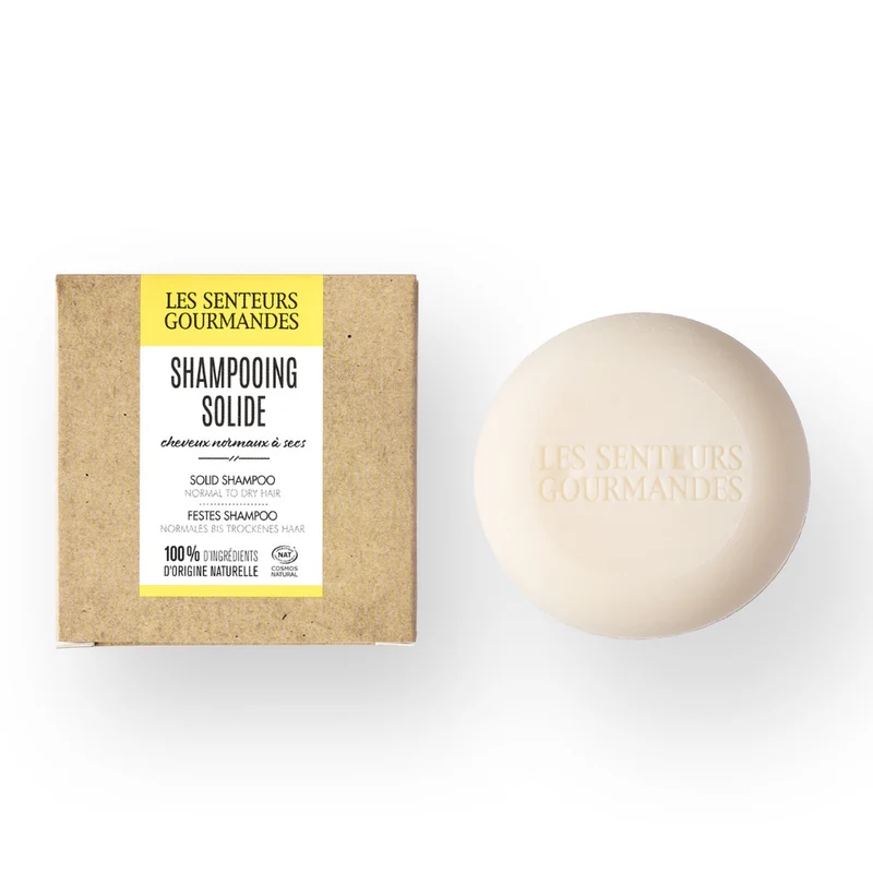 Shampooing solide cheveux normaux à secs