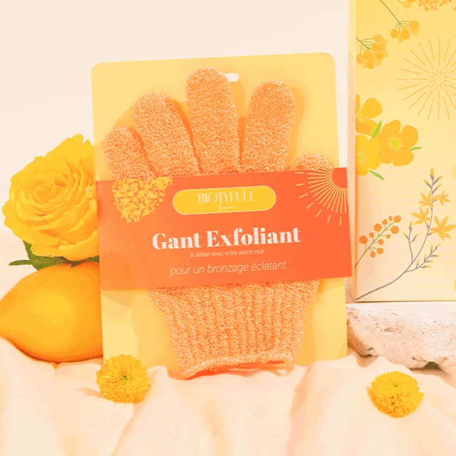 Gant Exfoliant à utiliser avec le Savon Noir