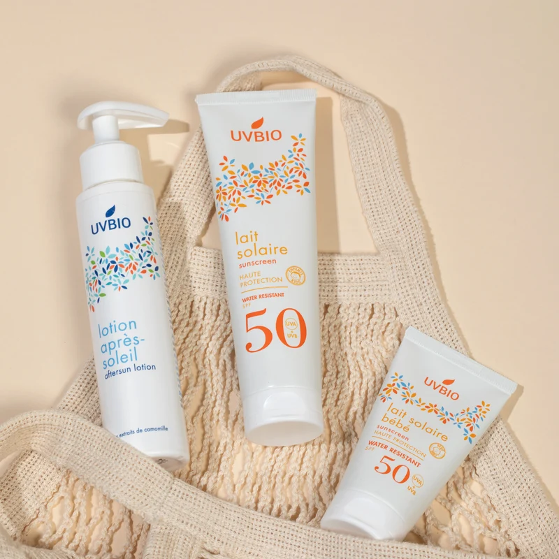 Kit Kids - Lait solaire SPF50 en 50ml, Lait solaire SPF30 en 100ml & lotion après soleil