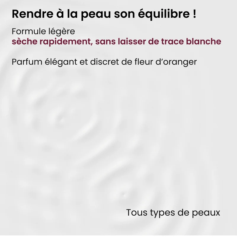 Déodorant Bille Anti-transpirant 48H - Fleur d'Oranger 100% Naturel - Roll On - Sans Alcool