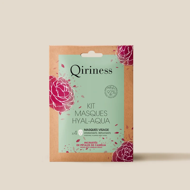 Kit 4 Masques Hydratants Acide Hyaluronique - Hyal-Aqua