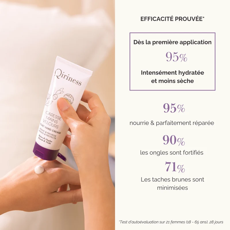Crème Mains Hydratante & Réparatrice - Caresse Mains Velours